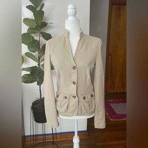 Y2K cotton/linen jacket